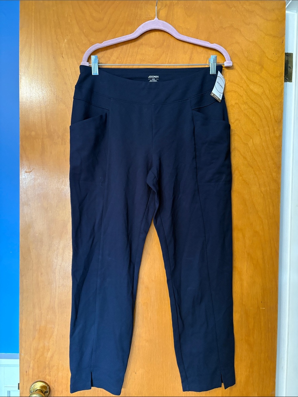 Jockey Navy Track Joggers with Side Pockets
